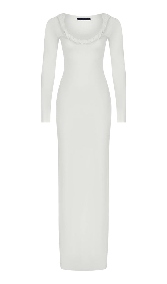 Braid Jersey Maxi Dress