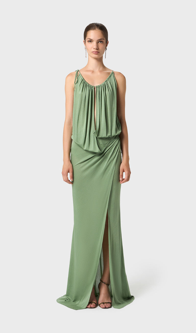 Drapes Split Maxi Dress