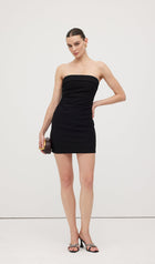 Strapless Diamond Embellished Mini Dress