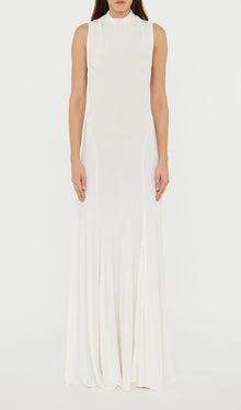 Halter Open Back Maxi Dress