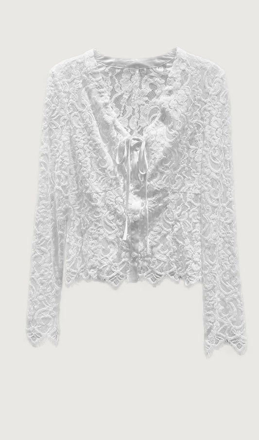 Hollow Out Lace Top