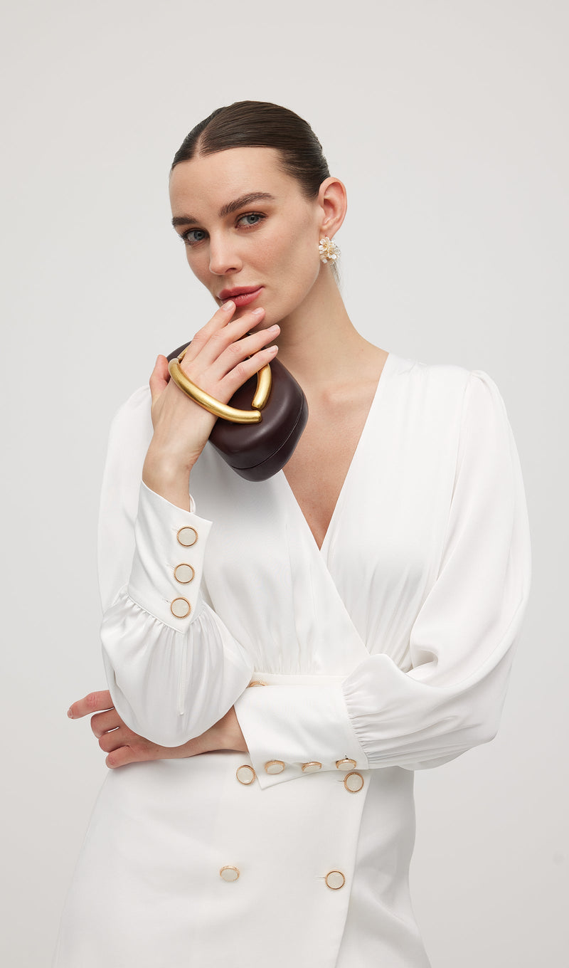 Combo With Wrap Bodice Mini Dress