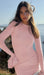 Pleated Mini Dress Baby Pink