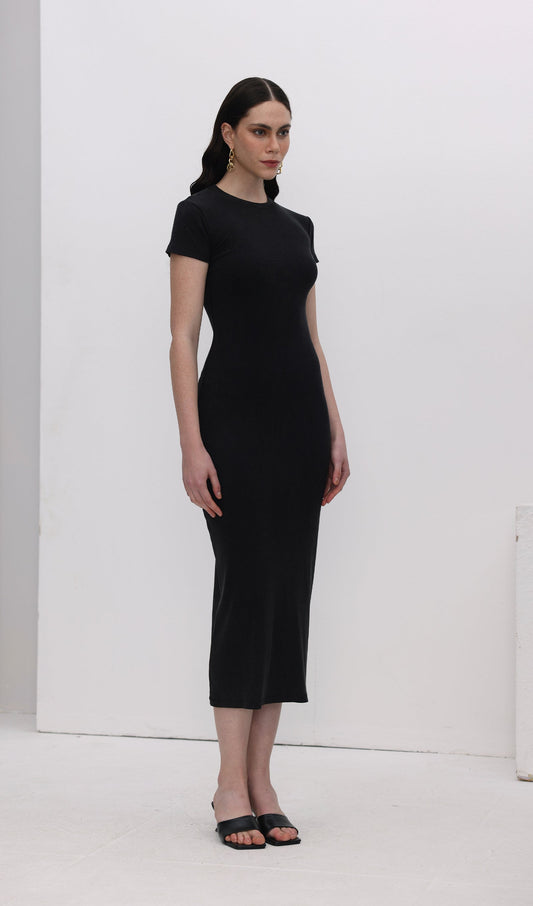 Jersey Bodycon Midi Dress