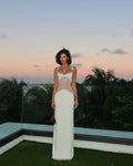 Spaghetti Strap Mesh Splicing Bodycon Dress