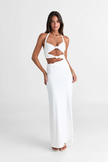 Halter Cutout Twist Dress