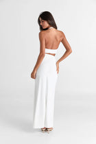 Halter Cutout Twist Dress