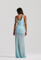 Corset-Style Chiffon Dress Two-Piece Set