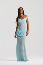 Corset-Style Chiffon Dress Two-Piece Set