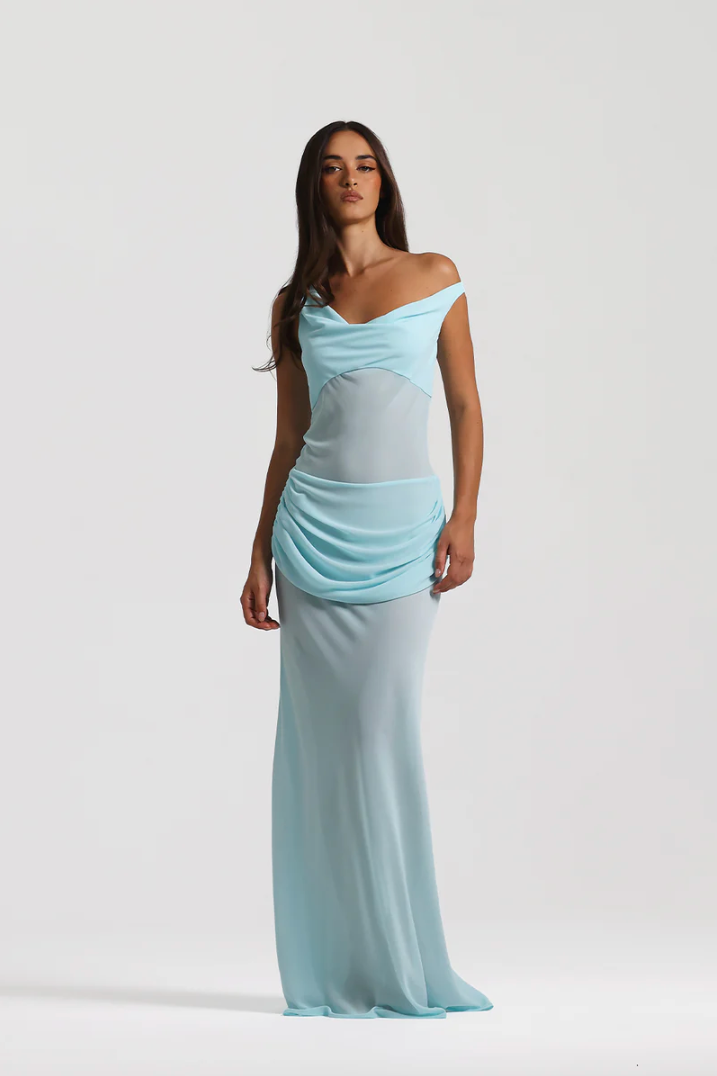 Corset-Style Chiffon Dress Two-Piece Set