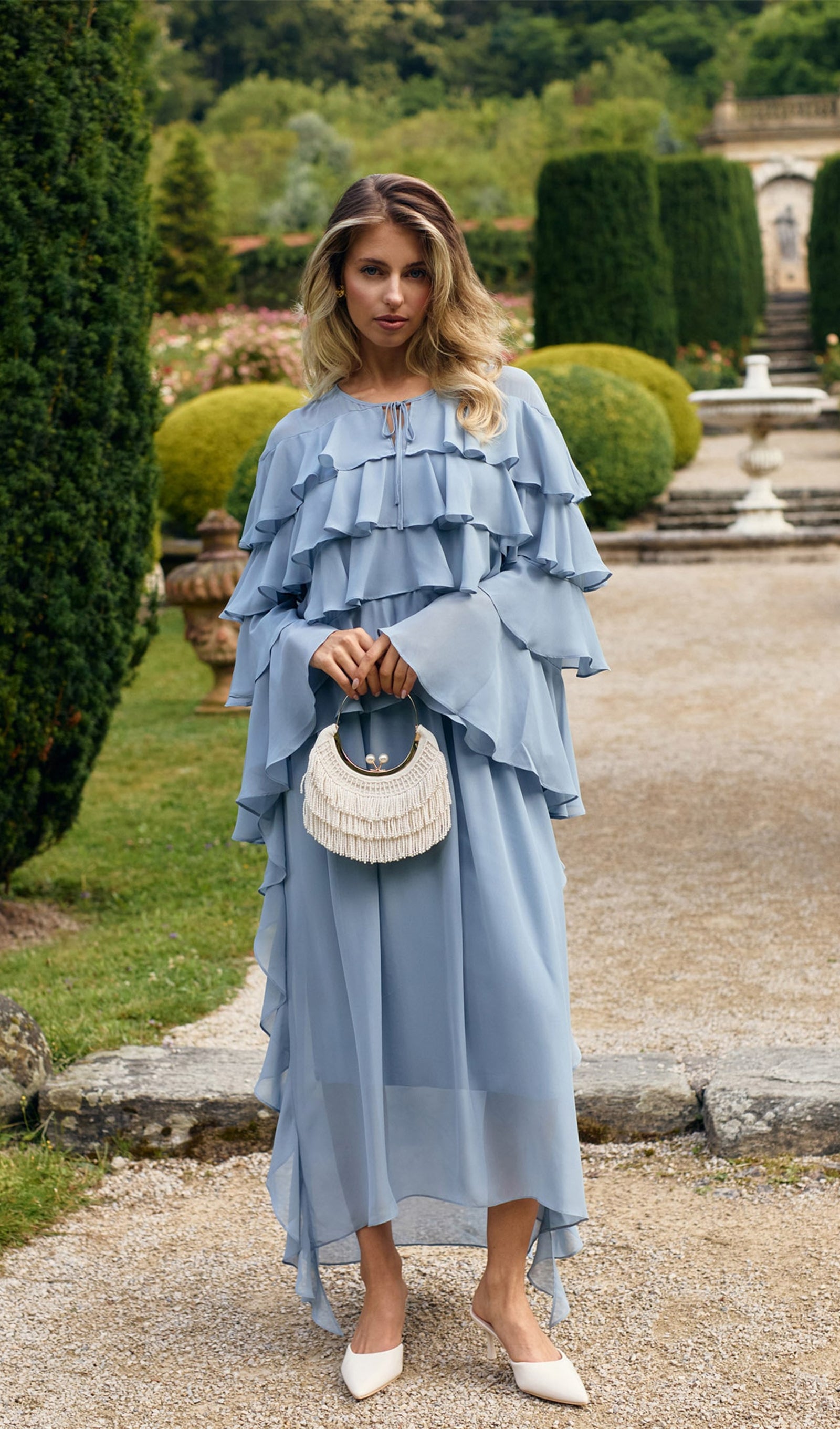 Airy With Ruffles Maxi Dress
