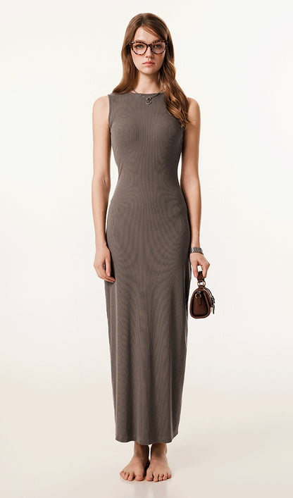 Ribbed Bodycon Midi Dress