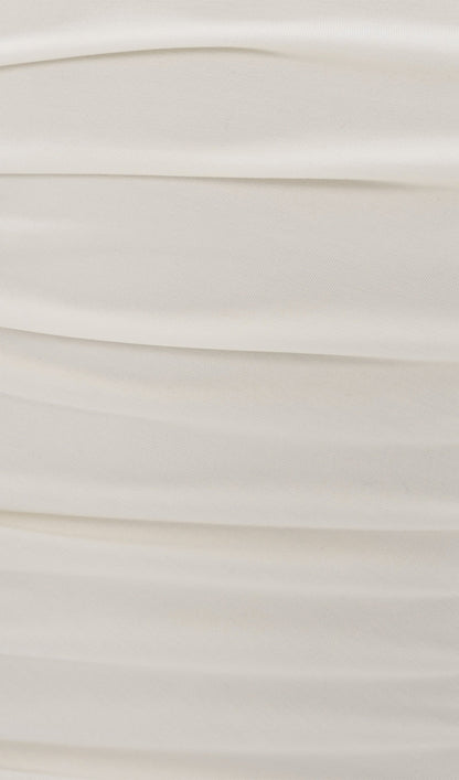 Jersey Pleated Mini Dress