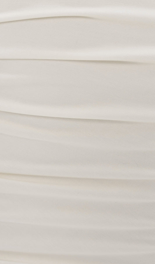 Jersey Pleated Mini Dress