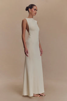 Scuba Jersey Cut Out Maxi Dress