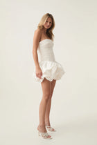 Violette Bubble Hem Mini Dress