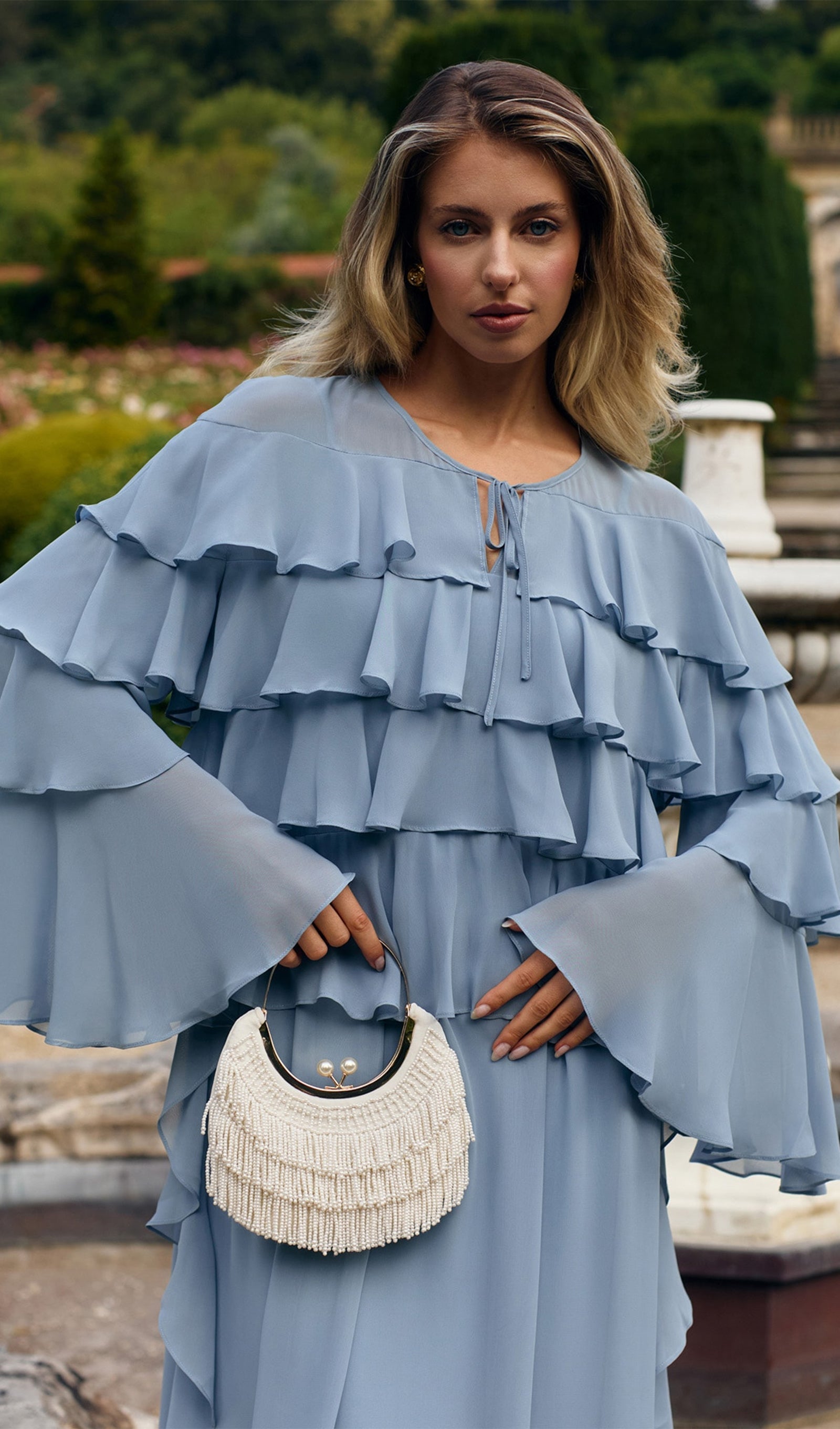 Airy With Ruffles Maxi Dress