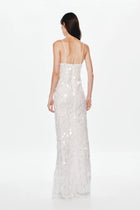 Spaghetti Strap Deep-V Sequin Dress
