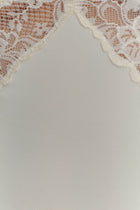 V-Neck Long-Sleeve Lace-Panel Waist-Drape Knit Dress