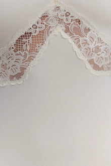 V-Neck Long-Sleeve Lace-Panel Waist-Drape Knit Mini Dress