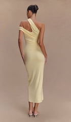 One Shoulder Modal Midi Dress