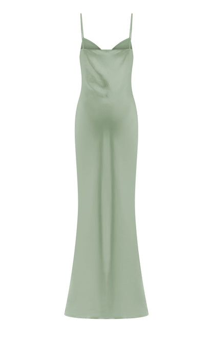 Sweetheart Satin Maxi Dress