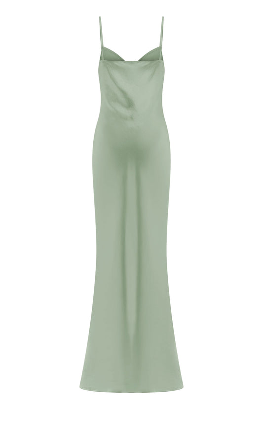 Sweetheart Satin Maxi Dress