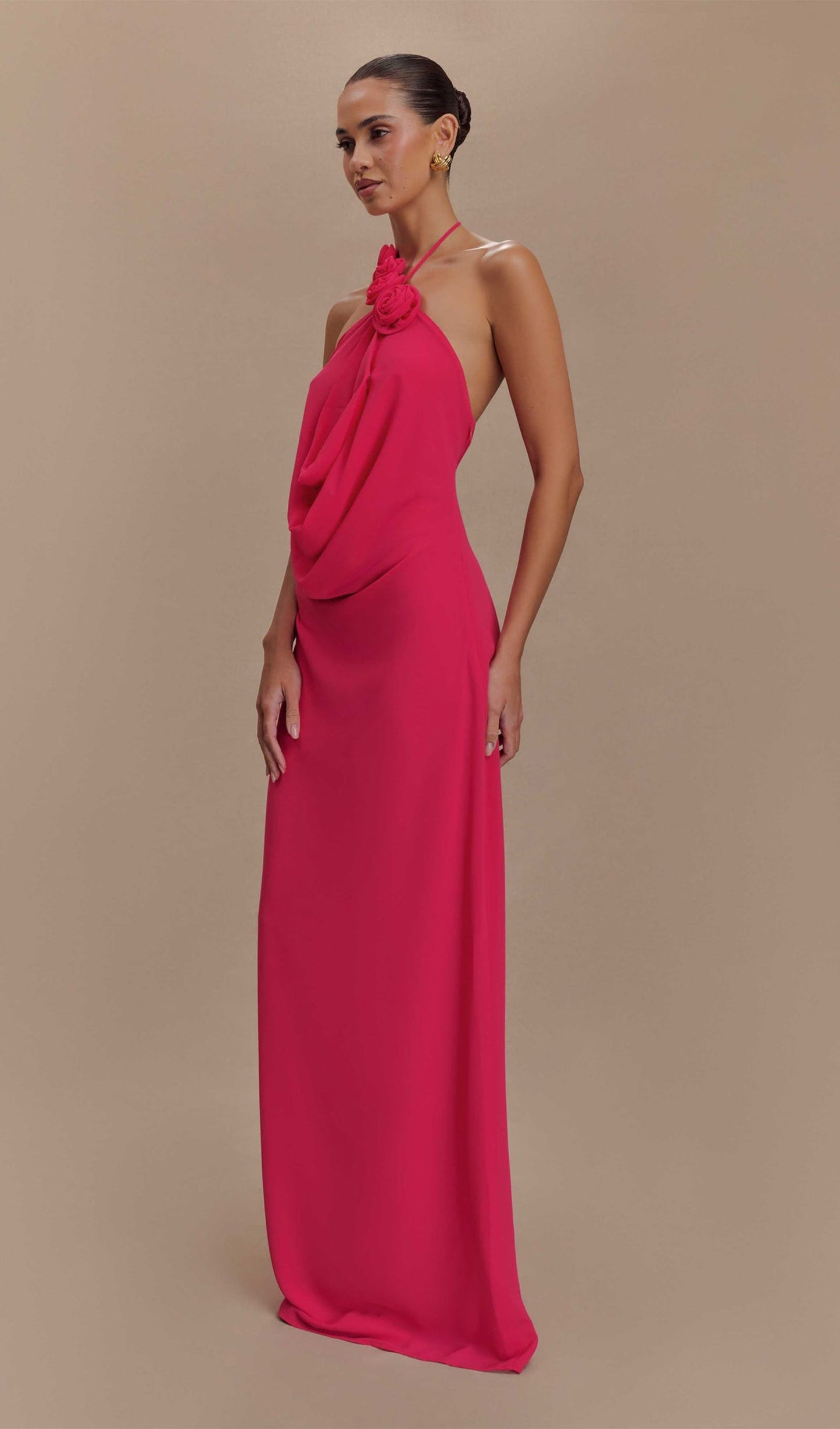 Cowl Neck Maxi Dress
