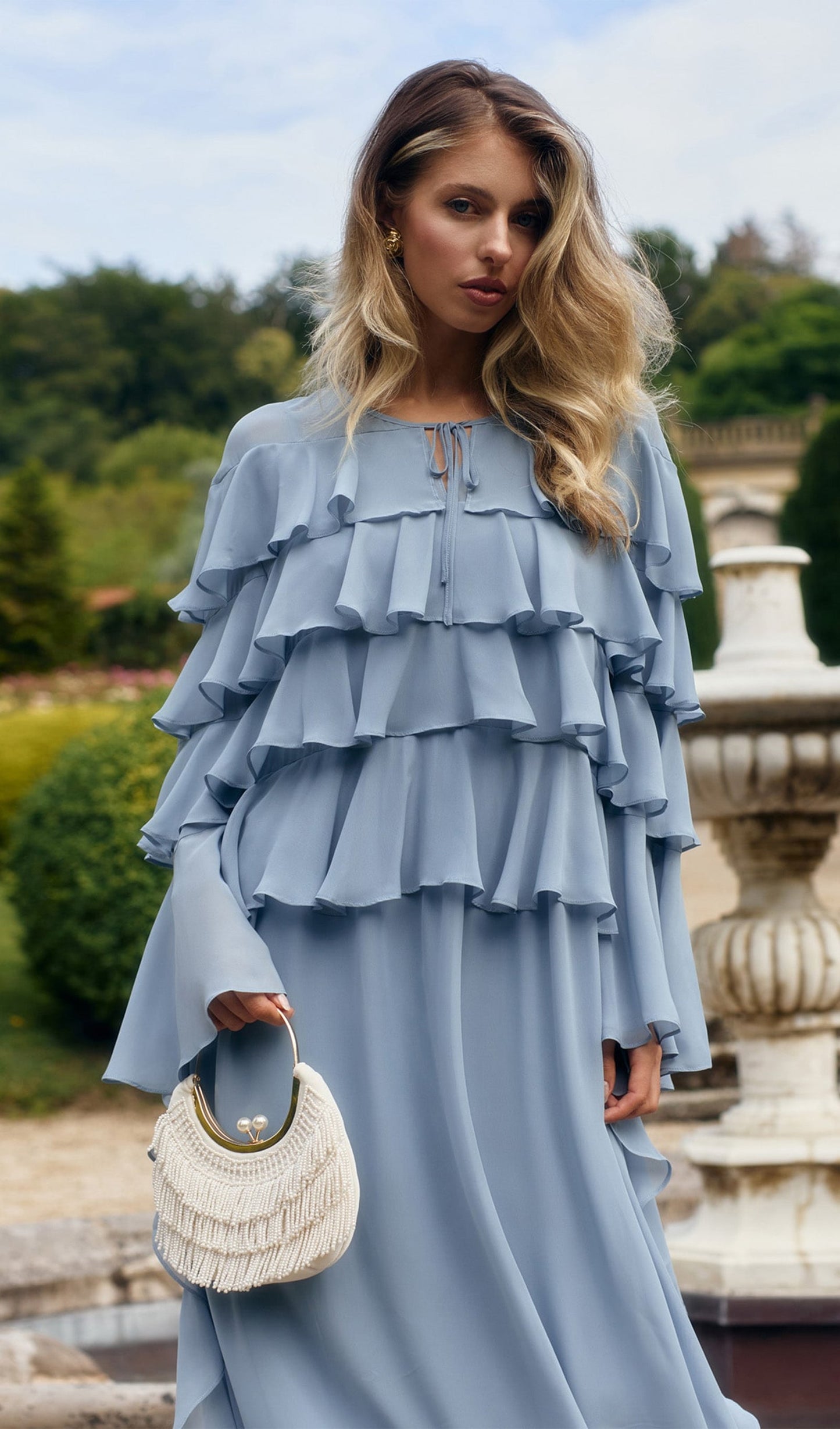 Airy With Ruffles Maxi Dress