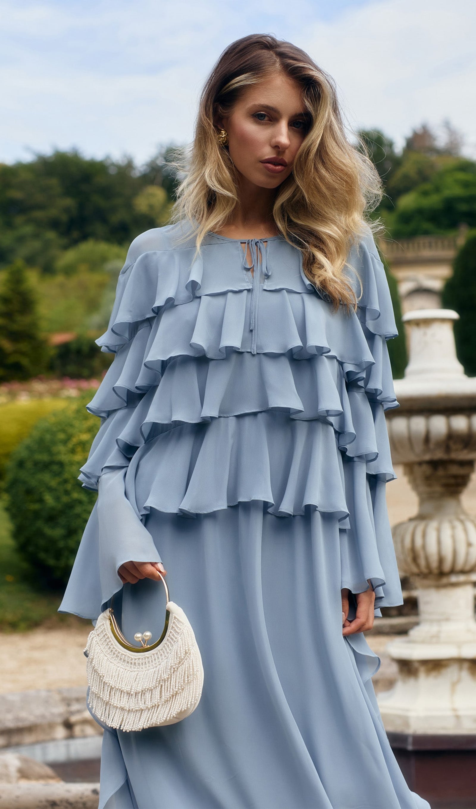 Airy With Ruffles Maxi Dress