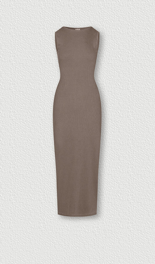 Ribbed Bodycon Midi Dress