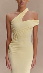 One Shoulder Modal Midi Dress