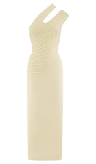 One Shoulder Modal Midi Dress