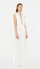 Ripple Drape Maxi Dress