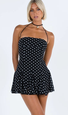 Polka Dot Ruffle Mini Dress