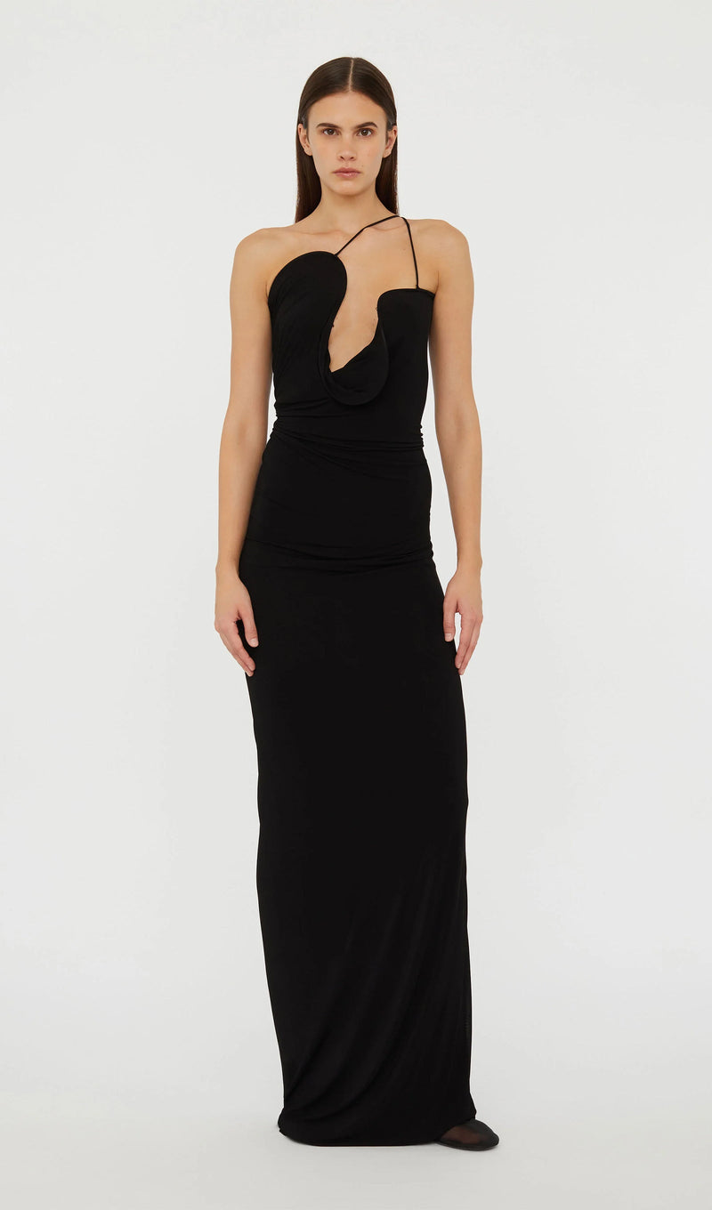 Jersey Ruched Maxi Dress
