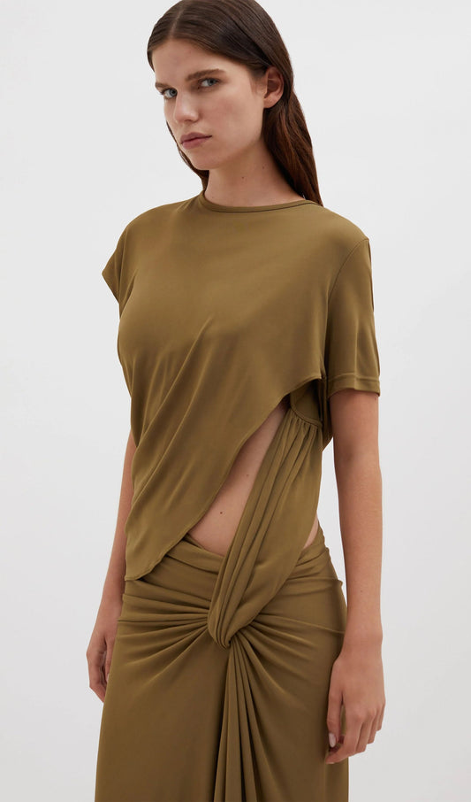 Twisted Lever Tee Maxi Dress