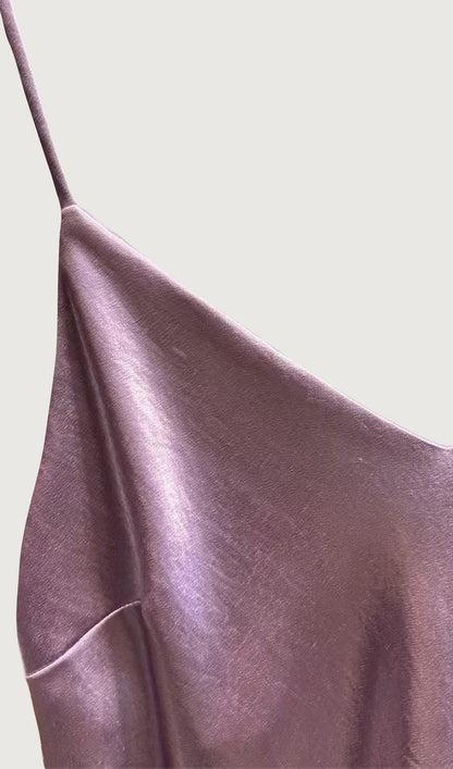 Satin Vest Midi Dress