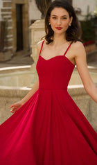 Solid Linen Midi Dress