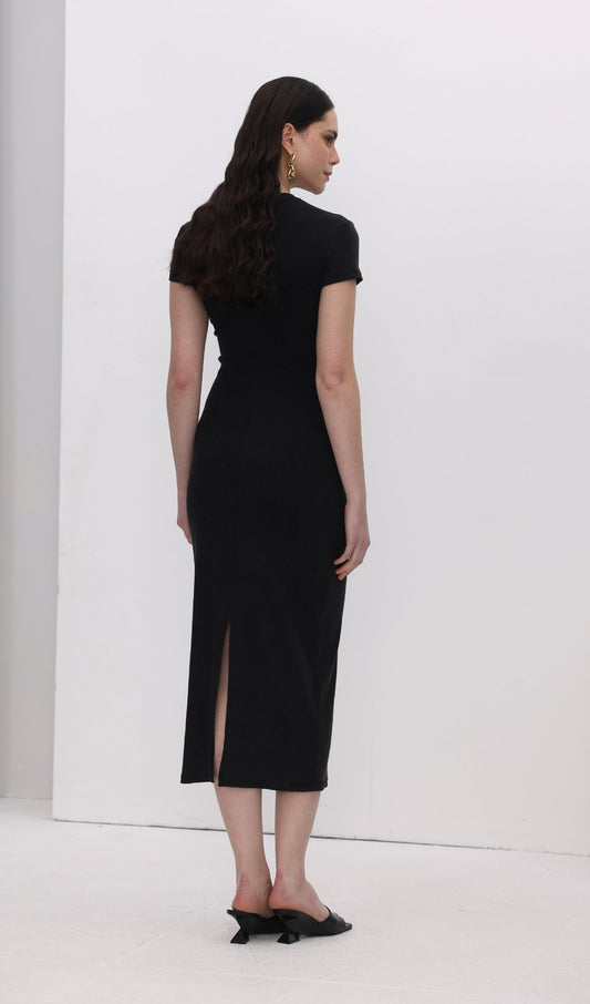 Jersey Bodycon Midi Dress