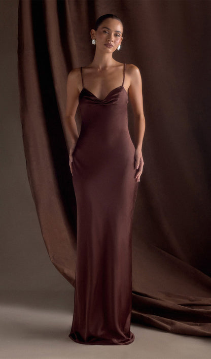 Sweetheart Satin Maxi Dress