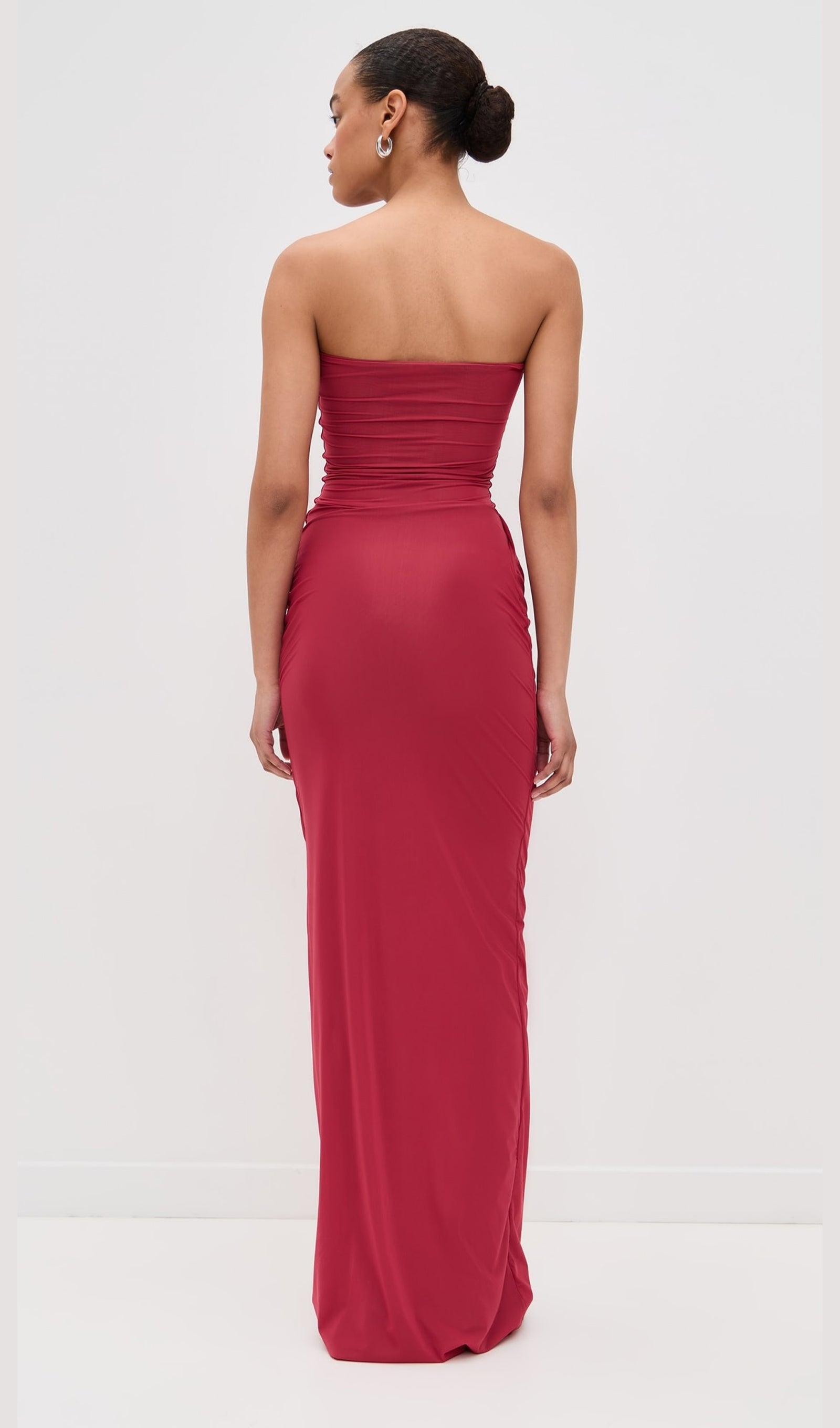 Appliqued Stretch Jersey Maxi Dress
