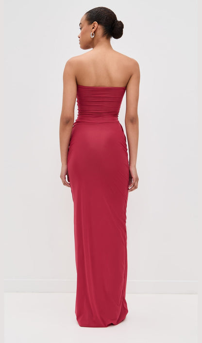 Appliqued Stretch Jersey Maxi Dress