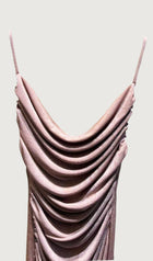 Gathered Draped Maxi Dress