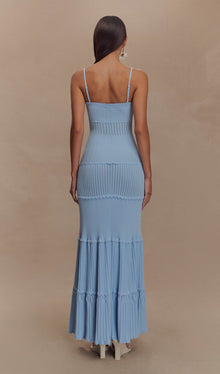 Pointelle Knit Maxi Dress