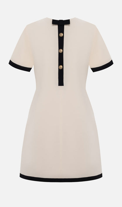 Demure A Silhouette Mini Dress