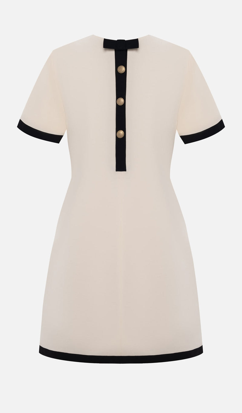 Demure A Silhouette Mini Dress