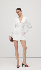 Combo With Wrap Bodice Mini Dress