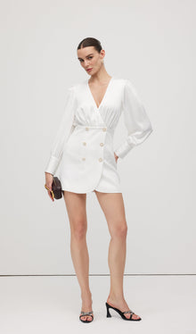 Combo With Wrap Bodice Mini Dress