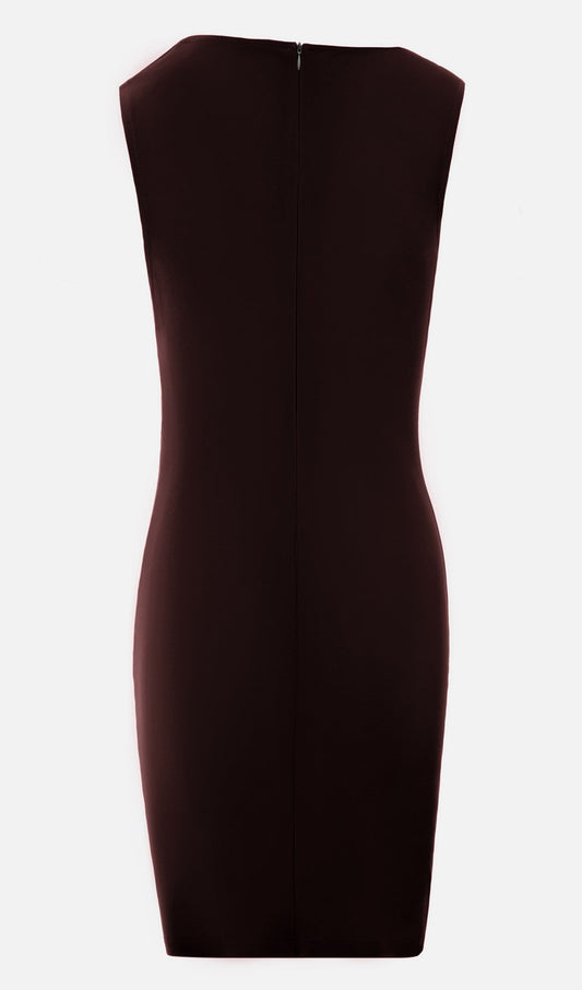 Asymmetric Shoulder Wide Band Mini Dress